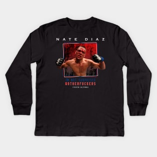 Nate Diaz I'm Not Surprised Kids Long Sleeve T-Shirt